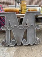 Decoratieve Metalen Letter M HK living, Huis en Inrichting, Ophalen of Verzenden, Gebruikt