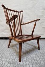 vintage easy chair/retro spijlenstoel met kussens, Verzamelen, Retro, Ophalen, Huis en Inrichting