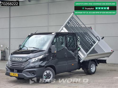 Iveco Daily 35C21 3 zijdige Kipper Dubbel Cabine 210PK 3.0L, Auto's, Bestelauto's, Bedrijf, Te koop, Achteruitrijcamera, Airconditioning