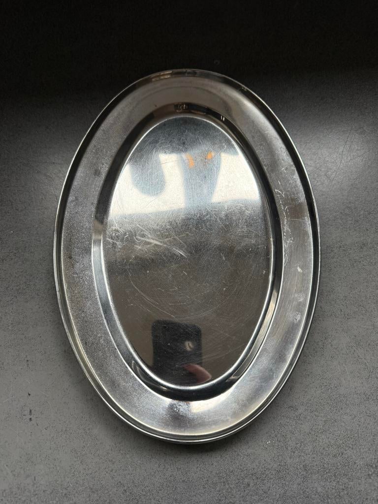 Ovaal chroom dienblad - 2 maten, Ophalen of Verzenden