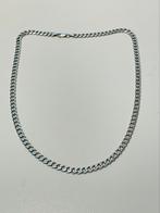 Zilveren ketting. Gourmet schakels. 50 cm, Sieraden, Tassen en Uiterlijk, Kettingen, Ophalen of Verzenden, Zo goed als nieuw, Zilver