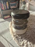 Woood Keramiek Bijzettafel bulb, Huis en Inrichting, Tafels | Bijzettafels, Ophalen, Minder dan 55 cm, Gebruikt, Rond