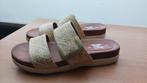 Pitt slippers leer geel crème maat 37, Slippers, Geel, Ophalen of Verzenden, Zo goed als nieuw