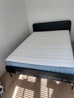 Ikea Slattum bed 140x200 + valevag matras, kort gebruikt, Ophalen, Tweepersoons, 140 cm, Zo goed als nieuw