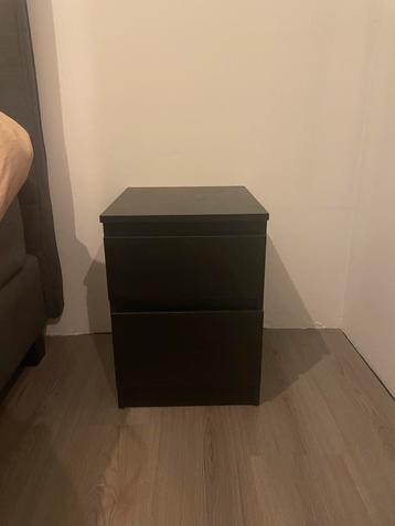 IKEA Malm Nachtkastjes - Donkerbruin (2 stuks) beschikbaar voor biedingen