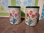 Blikken met bloemdecor, Verzamelen, Blikken, Ophalen, Gebruikt, Overige