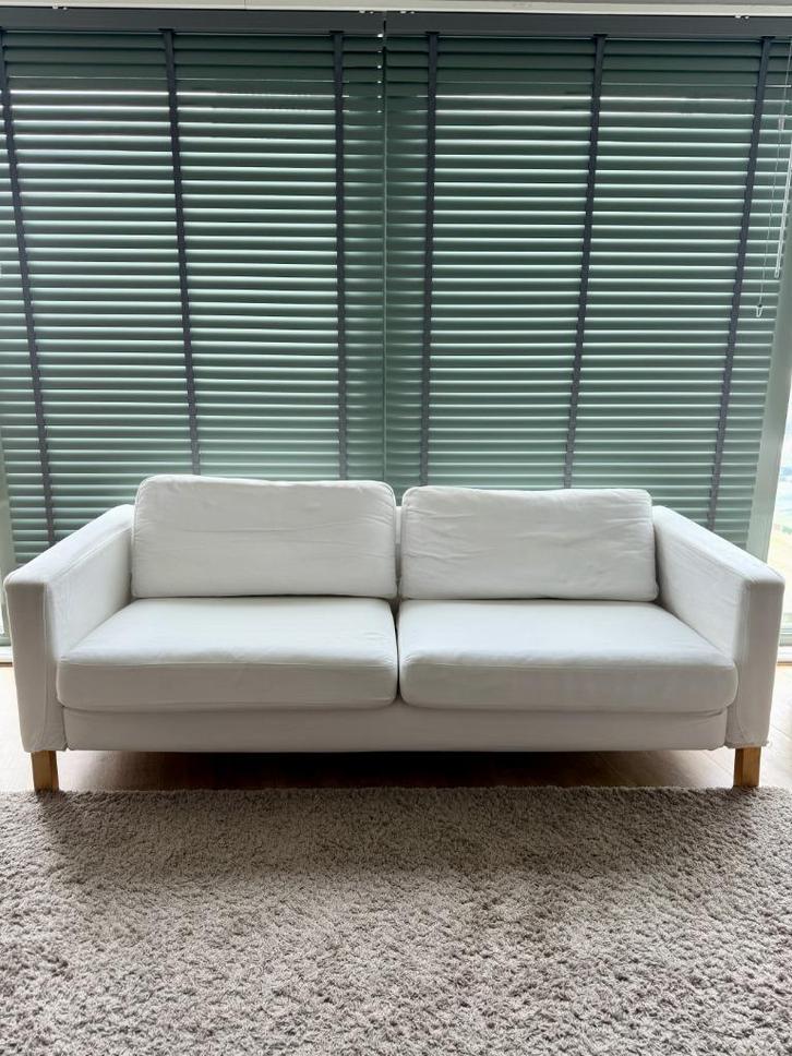 IKEA Karlstad 3-Seat Sofa (White), Huis en Inrichting, Banken | Sofa's en Chaises Longues, Gebruikt, Tweepersoons, Minder dan 150 cm