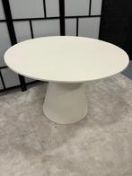 Eettafel Rond Wit Beton Ciré 120 cm, Savoire, Rond, Ophalen of Verzenden, X