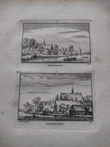 089/090 Leiderdorp Kopergravure 18e Eeuw dl 3 beschikbaar voor biedingen
