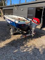 8 persoons sloep met trailer en Yamaha 9.9 pk motor, Watersport en Boten, Motorboten en Motorjachten, Ophalen, Gebruikt, Minder dan 10 pk