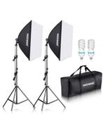 Vlogset! Canon M50 2 softboxen statief adapters etc, Ophalen, Zo goed als nieuw, Complete fotostudio