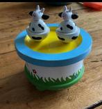 houten speeldoos met koeien, Kinderen en Baby's, Speelgoed | Houten speelgoed, Ophalen of Verzenden, Gebruikt