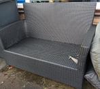 grijs tuinbank, Tuin en Terras, Ophalen, Gebruikt