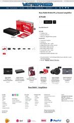 Bass Habit RA800W 4 kanaals versterker 4 x 100W RMS, Info@optimount.nl, Nieuw, Ophalen of Verzenden, Anholtseweg 48A 7091 HB DINXPERLO