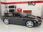 Porsche 911 (997) Carrera S 1:18 Maisto Zwart MJ, Hobby en Vrije tijd, Modelauto's | 1:18, Ophalen of Verzenden, Zo goed als nieuw