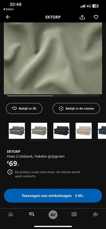 Witte bank IKEA EKTORP tweezit - afbeelding 11