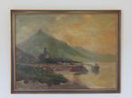 Willem van der Burch - Berglandschap / havengezicht, Ophalen