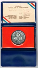 1945-1985 NEDERLAND 40 JAAR BEVRIJD - NMB BANK herdenking mu, Ophalen of Verzenden, Brons, Nederland