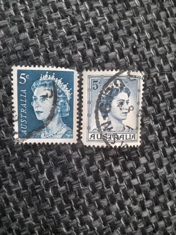 1967 Australia 5c dark blue, Queen Elizabeth II Stamp.  beschikbaar voor biedingen