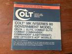 Colt series 90 Gvt Model ACP pistool voorschrift schietsport, Verzenden, Nederland, Boek of Tijdschrift, Landmacht