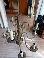 Antieke Koperen Kroonluchter - 8 Lampen, Ophalen of Verzenden, Koper of Brons