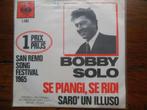 single bobby solo 45rpm jukebox vinyl record san remo song, Cd's en Dvd's, Rock en Metal, Gebruikt, Ophalen of Verzenden, 7 inch