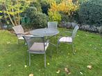Tuinset met vier stoelen, Tuin en Terras, Tuinsets en Loungesets, Ophalen, Gebruikt, Tuinset, Eettafel