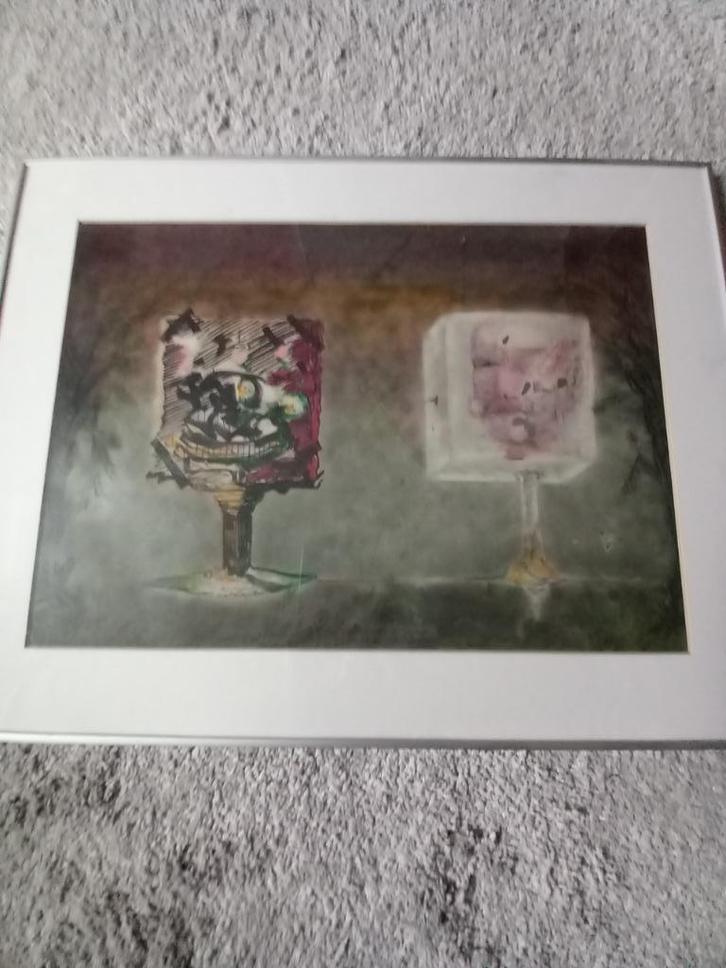 Schilderij van Karoly Elekes, Antiek en Kunst, Kunst | Schilderijen | Abstract, Ophalen