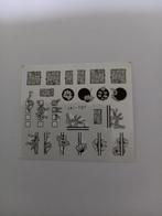 Velletje nagel water decals stickers jel-107 bloemen, Verzenden, Zwart, Nieuw, Handen en Nagels