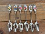 Vintage royal Albert Lepeltjes met Bloemmotieven - Set van 6, Ophalen of Verzenden