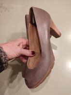 Paul Green leren peeptoe pump. Grijs/ bruin. Maat 5. Maat 38, Ophalen of Verzenden, Zo goed als nieuw, Beige