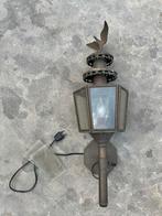 Antieke messing koetslamp met reserve glaasjes, Antiek en Kunst, Antiek | Lampen, Ophalen of Verzenden