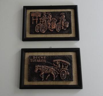 2 Handgemaakte Souvenirs uit Surabaya, Indonesië beschikbaar voor biedingen