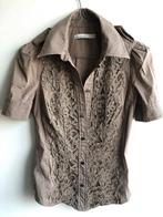 Karen Millen khaki shirt - S, Kleding | Dames, Tops, Karen Millen, Beige, Ophalen of Verzenden, Zo goed als nieuw