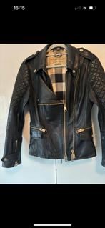 Burberry leren jas, Ophalen of Verzenden, Zo goed als nieuw, Zwart