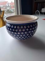 Pools aardwerk pot blauw, Ophalen of Verzenden
