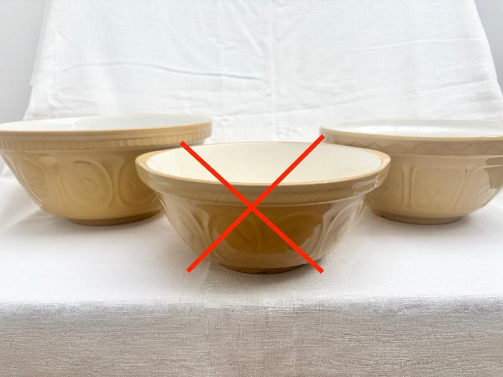Originele gripstand mixing bowls, Gebruikt, Verzenden, Schaal of Schalen, Overige stijlen