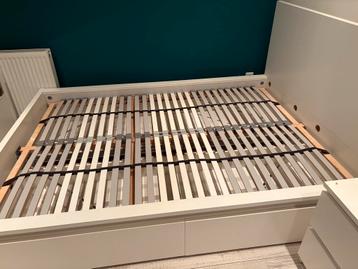 MALM bed IKEA - Twijfelaar - inclusief 4 lades en nachtkast - afbeelding 2