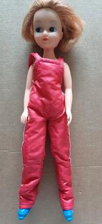 Vintage Fleur met skipak en ski schoenen, Ophalen of Verzenden, Gebruikt, Overige typen