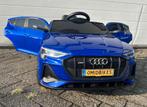 Audi E-tron 12v Metallic Blauw - RC - Leder zit - 4x4 NIEUW, Ophalen of Verzenden, Nieuw, Overige typen