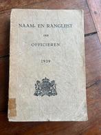 Nederlands Ranglijst officieren 1939 onderzoek mobilisatie, Verzamelen, Militaria | Tweede Wereldoorlog, Verzenden, Duitsland