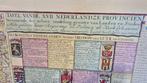 Tafel vande XVII Nederlandze Provincien, ingelijst. 8C10, Antiek en Kunst, Ophalen of Verzenden