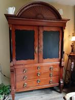 Eikenhouten Drents kabinet, pastoorskast, televisiekast, Ophalen