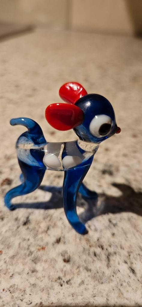 Murano Glazen Hert Beeldje 5 cm, Antiek en Kunst, Antiek | Glas en Kristal, Ophalen of Verzenden