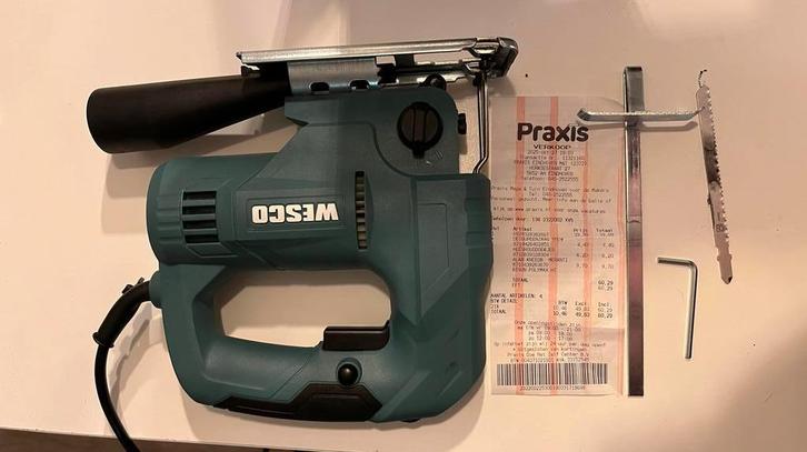 Wesco Decoupeerzaag - Hout, Doe-het-zelf en Verbouw, Gereedschap | Zaagmachines, Zo goed als nieuw, Decoupeerzaag, Minder dan 600 watt