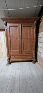 Oude Grenen Kast, Huis en Inrichting, Kasten | Kledingkasten, Ophalen, Gebruikt, Grenenhout, 25 tot 50 cm