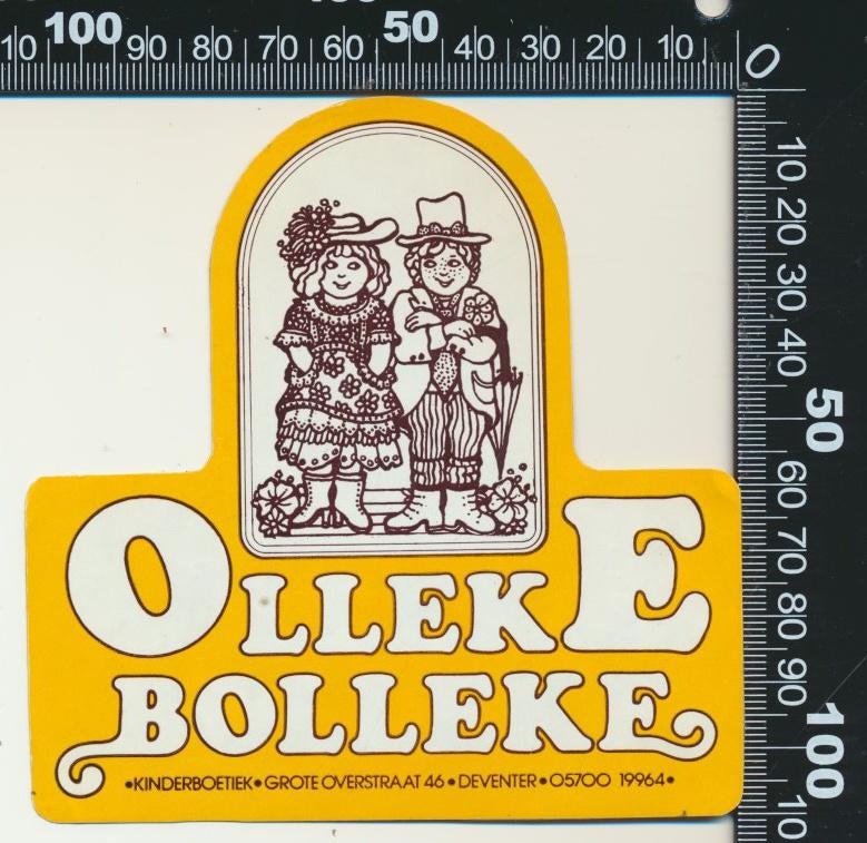 Sticker: Olleke Bolleke Kinderboetiek - Deventer, Ophalen of Verzenden, Zo goed als nieuw, Bedrijf of Vereniging