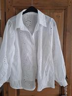 Mooie witte broderie blouse (valt als 44/46/XXL), Verzenden, Zo goed als nieuw, Wit