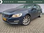 Volvo V60 T3 Momentum Dealer onderhouden | Lederen bekleding, Voorwielaandrijving, Blauw, Leder en Stof, Origineel Nederlands