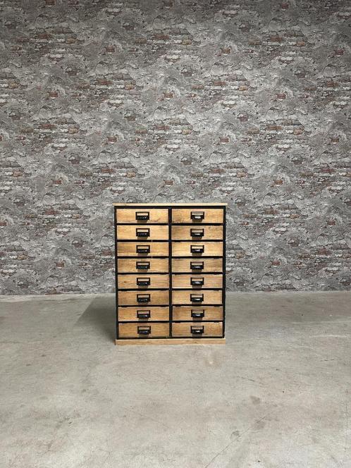 Industriële vintage ladekast nr903, Huis en Inrichting, Kasten | Ladekasten, Nieuw, Minder dan 100 cm, 50 tot 100 cm, 25 tot 50 cm